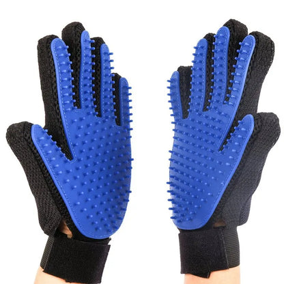 Pet Dog brush Glove finger cleaning Massage Glove for Pet cat Grooming comb hair gloves  animal  Deshedding tools