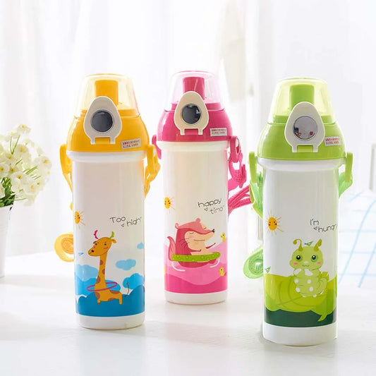 460ml Baby Water Bottle Kid Bottles Child Drinking Bottle for Water Sport Feeding Plastic Tumbler Leak Proof