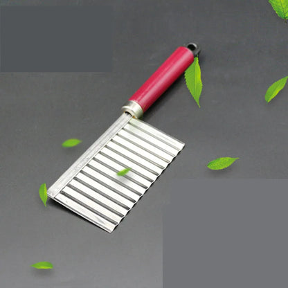 Stainless Steel Potato Chips Making Peeler Cutter Vegetable Kitchen Knives Fruit Tool Knife Accessories Wavy Cutter