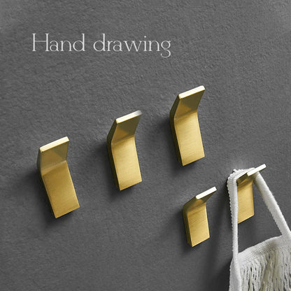 Bathroom Gold Black Robe Hook Wall Hook Towel Hook For Coat Hook Rustproof Hook Hanger Clothes Hangers For Kitchen Accessories