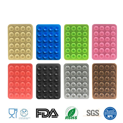 ANKNDO 3/5PCS Back Sticker Suction Cup Phone Holder Silicone Cup Mat Smartphone Wall Stand for Glass Ceramic Tiles Smooth Walls