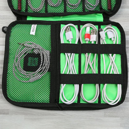 Digital Cable Bag Men Creative Travel Gadgets Pouch Power Cord Charger Headset Organizer Drive Electronic Suitcase Accessories
