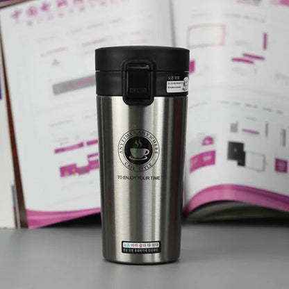 HOT Premium Travel Coffee Mug Stainless Steel Thermos Tumbler Cups Vacuum Flask thermo Water Bottle Tea Mug Thermocup
