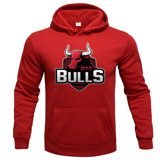 Fashion basketball team "Chicago Bulls" men's Hoodie casual outdoor sports loose street cool new print men's fleece pullover