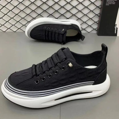 Casual Shoes Men Summer Fashion Breathable New Cloth Shoe Men's Comfortable Lightweight Daddy Shoes High Quality Male Sneakers