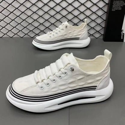 Casual Shoes Men Summer Fashion Breathable New Cloth Shoe Men's Comfortable Lightweight Daddy Shoes High Quality Male Sneakers