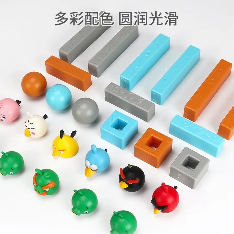 Angry Bird Toys Children's Interactive Catapult Building Block Assembly Full Set Bricks Slingshot Game Children Birthday Gift