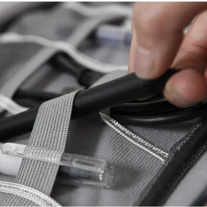 Portable Cable Digital Storage Bags Organizer USB Gadgets Wires Charger Power Battery Zipper Cosmetic Bag Case Accessories Item