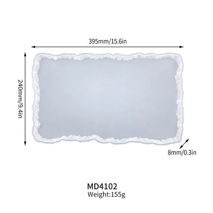 DIY Crystal Silicone Mold Three-layer Fruit Plate Tea Plate Disc Epoxy Resin Molds Cup Pad Mould For Resin Art Home Decoration