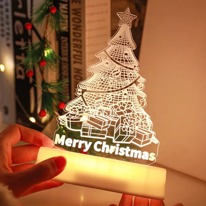 Christmas lighting ornaments DIY atmosphere lights Creative night light bedroom lamp cartoon table lamp holiday gift