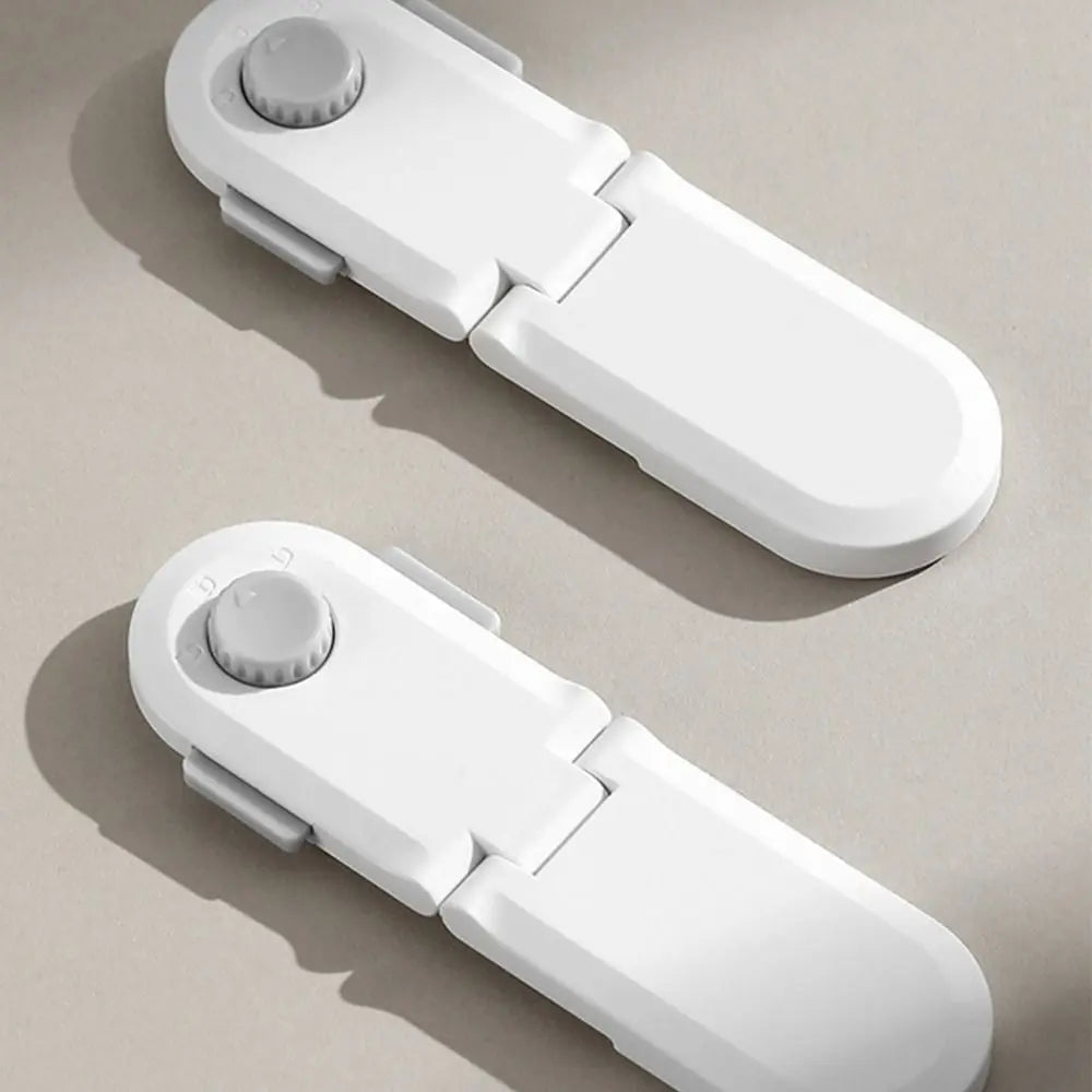 Protection Lock Anti-opening Self-Adhesive ABS Door Stopper Lock Home Security Lock Cabinet Door Lock Baby Safety Lock