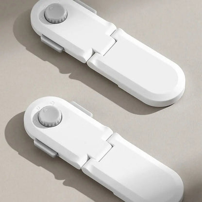 Protection Lock Anti-opening Self-Adhesive ABS Door Stopper Lock Home Security Lock Cabinet Door Lock Baby Safety Lock