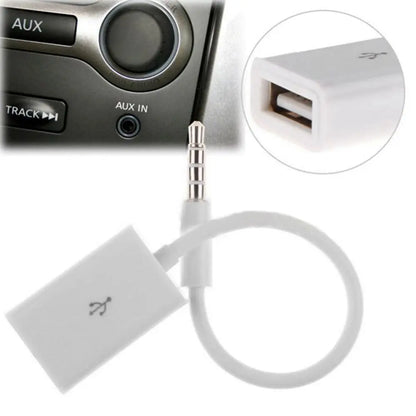 Jack 3,5 AUX Audio Stecker Zu USB 2,0 Konverter Aux Kabel Für Auto MP3 Lautsprecher U Disk USB flash stick Zubehör 3,5mm
