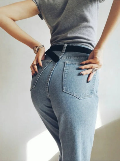 Denim jeans women Europe and the new Dongyu Zhou with retro waisted Jean Haren pants jeans