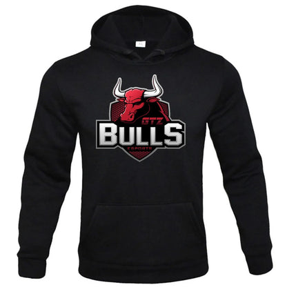 Fashion basketball team "Chicago Bulls" men's Hoodie casual outdoor sports loose street cool new print men's fleece pullover