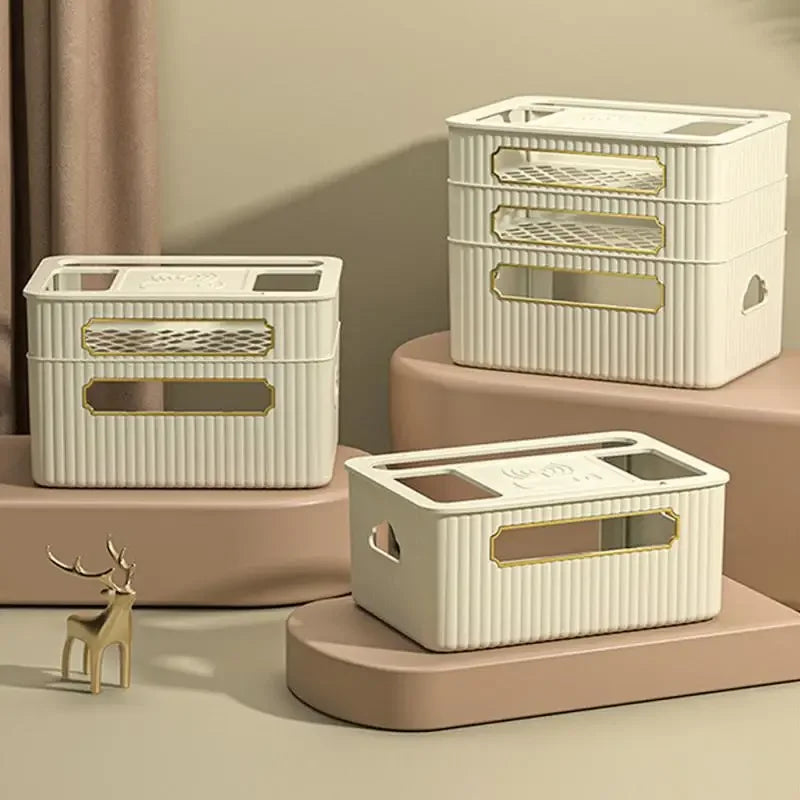 Household Storage Box Socket Multifunctional Space Saving Miscellaneous Storage Organizer Router Storage Rack Storage Box