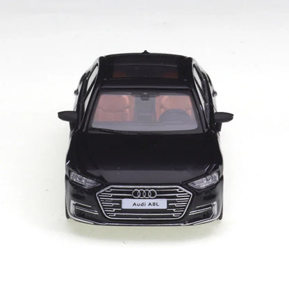 JKM 1/64 Audi A8L Independent Brake Discs Cars Alloy Toys Motor Vehicle Diecast Metal Model Kids Xmas Gift Toys for Boys