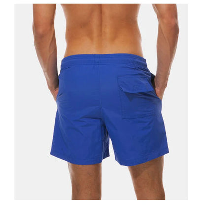 White Shorts Men Japanese Style Polyester Running Sport Shorts for Men Casual Summer Elastic Waist Solid Shorts Printed Clothing