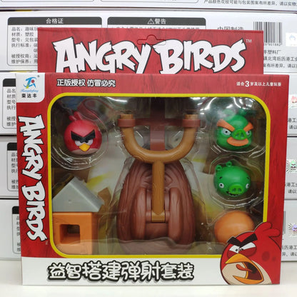 Angry Bird Toys Children's Interactive Catapult Building Block Assembly Full Set Bricks Slingshot Game Children Birthday Gift