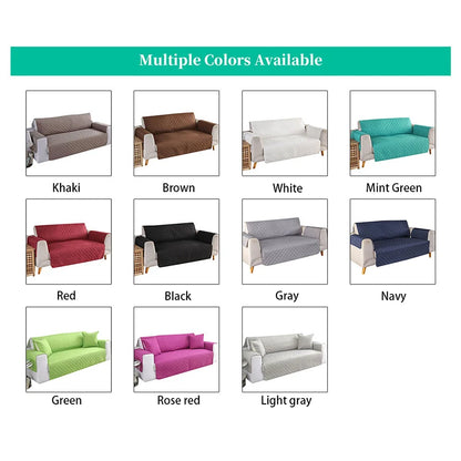 Quilted Anti-wear Sofa Covers for Dogs Pets Kids Anti-Slip Couch Recliner Slipcovers Armchair Furniture Protector 1/2/3 Seater