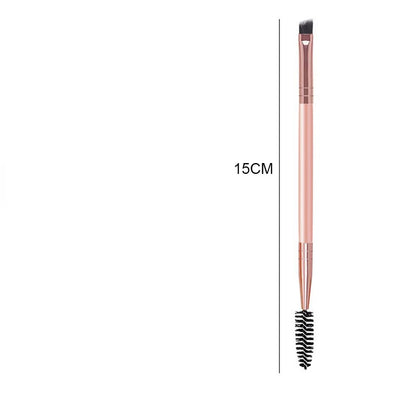 1pcs Two -headed Eyebrow Brush Spiral Diagonal Corner Makeup Brush Wood Handle Easy To Carry Beautiful Makeup Tools Beauty