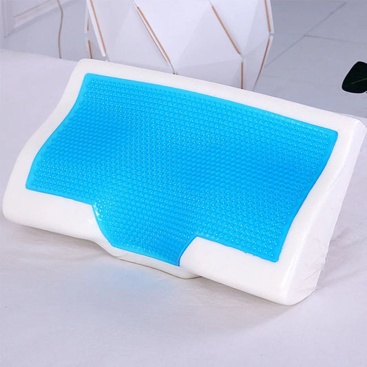 Cooling Gel Pillow for Sleeping Slow Rebound Cervical Contour Orthopedic Pillow Ergonomic Memory Foam Cervical Massage Pillow