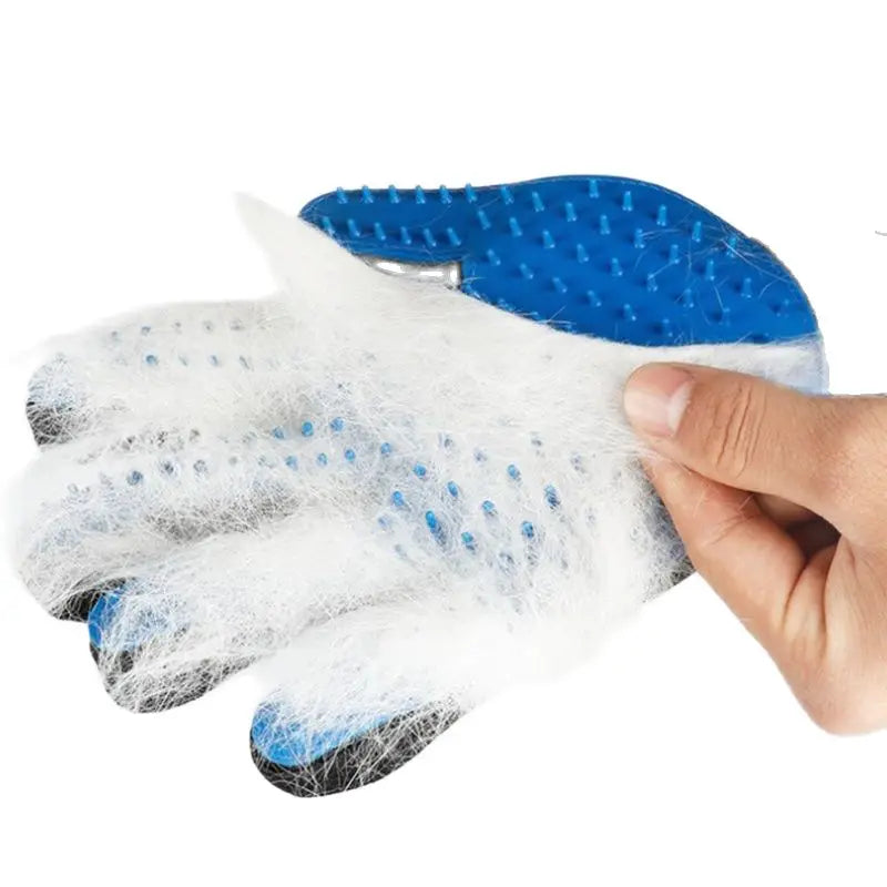 Pet Dog brush Glove finger cleaning Massage Glove for Pet cat Grooming comb hair gloves  animal  Deshedding tools