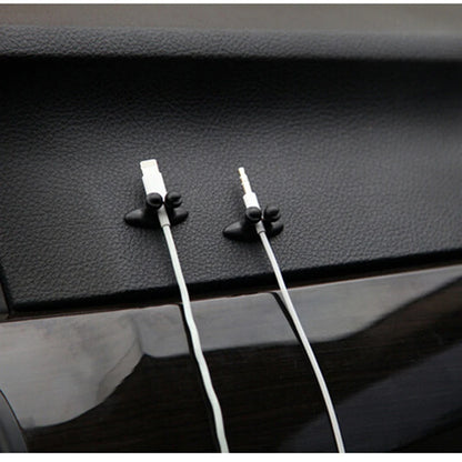 8Pcs Car Wire Cable Holder Multifunctional Tie Clip Fixer Organizer Car Charger Line Clasp High Quality Headphone Cable Clip