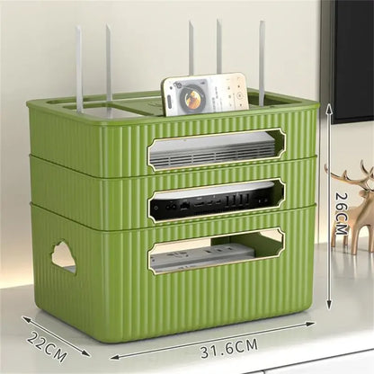 Household Storage Box Socket Multifunctional Space Saving Miscellaneous Storage Organizer Router Storage Rack Storage Box