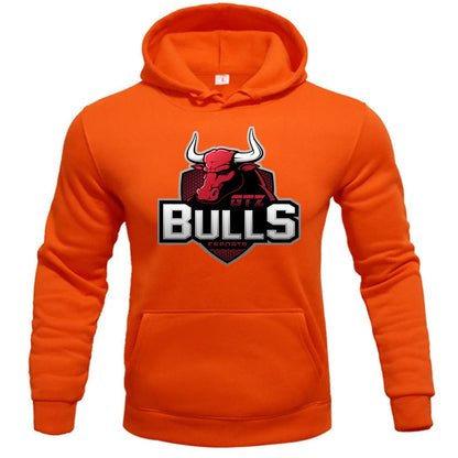 Fashion basketball team "Chicago Bulls" men's Hoodie casual outdoor sports loose street cool new print men's fleece pullover