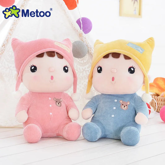 Metoo Doll Cute Cartoon Girls Baby Plush Stuffed Toys Soft Kawaii Lovely Animals For Kid Children Christmas Birthday Gift