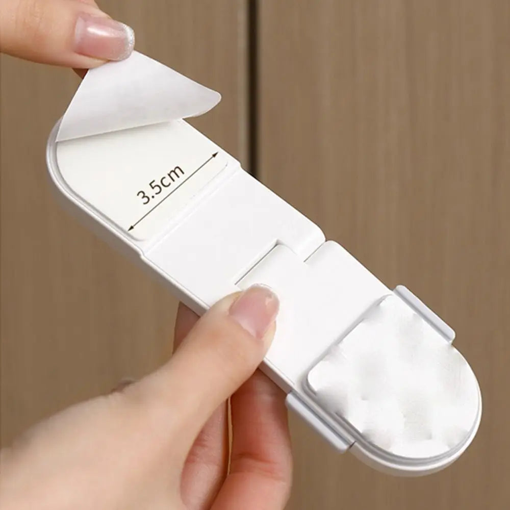 Protection Lock Anti-opening Self-Adhesive ABS Door Stopper Lock Home Security Lock Cabinet Door Lock Baby Safety Lock