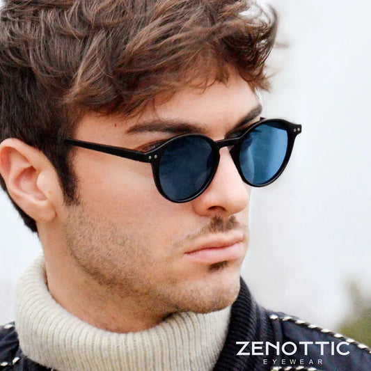 ZENOTTIC Retro Polarized Sunglasses 2023 2022 Men Women Vintage Small Round Frame Sun Glasses Polaroid Lens UV400 Goggles Shades