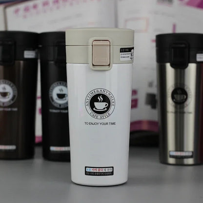 HOT Premium Travel Coffee Mug Stainless Steel Thermos Tumbler Cups Vacuum Flask thermo Water Bottle Tea Mug Thermocup