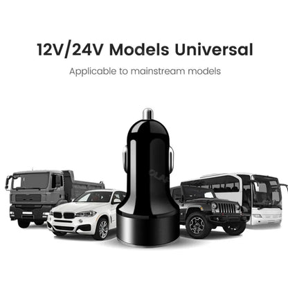 Elough 66W Car Charger USB Type C Fast Charging PD Car Charger Adapter For 14 Pro Max Xiaomi Samsung QC3.0 Phone Charger USB C